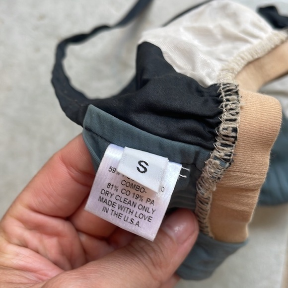 Chic VPL swimwear Small adjustable bikini bra top Colorblock jewel tones - Picture 5 of 5